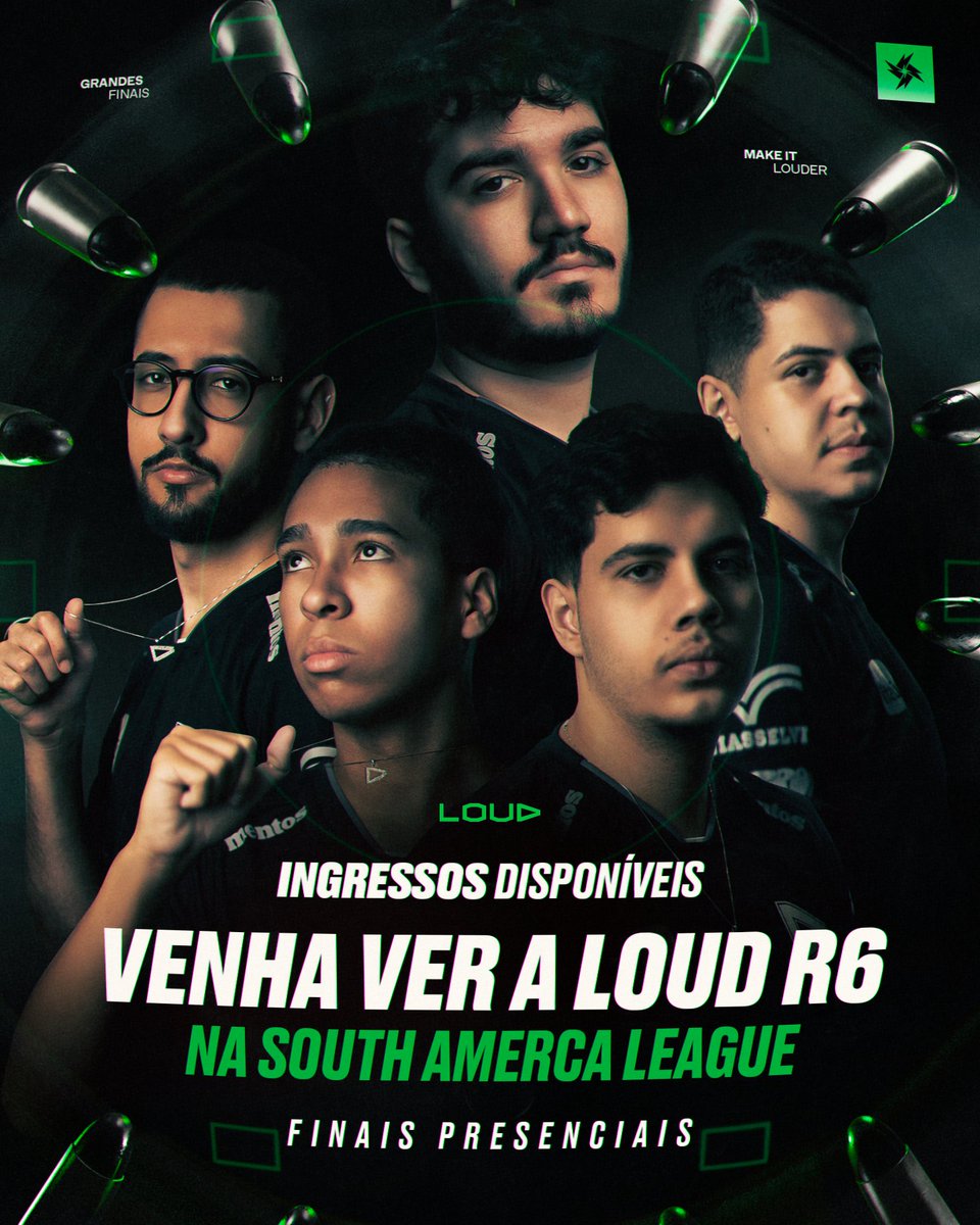 LOUD nas FINAIS DA SAL!

É a tua 🫵 vez de viver isso de perto, direto do Ibirapuera em SP!

Garante teu ingresso e vem fazer história com a gente 💚

🔗 ingresse.com/south-america-…