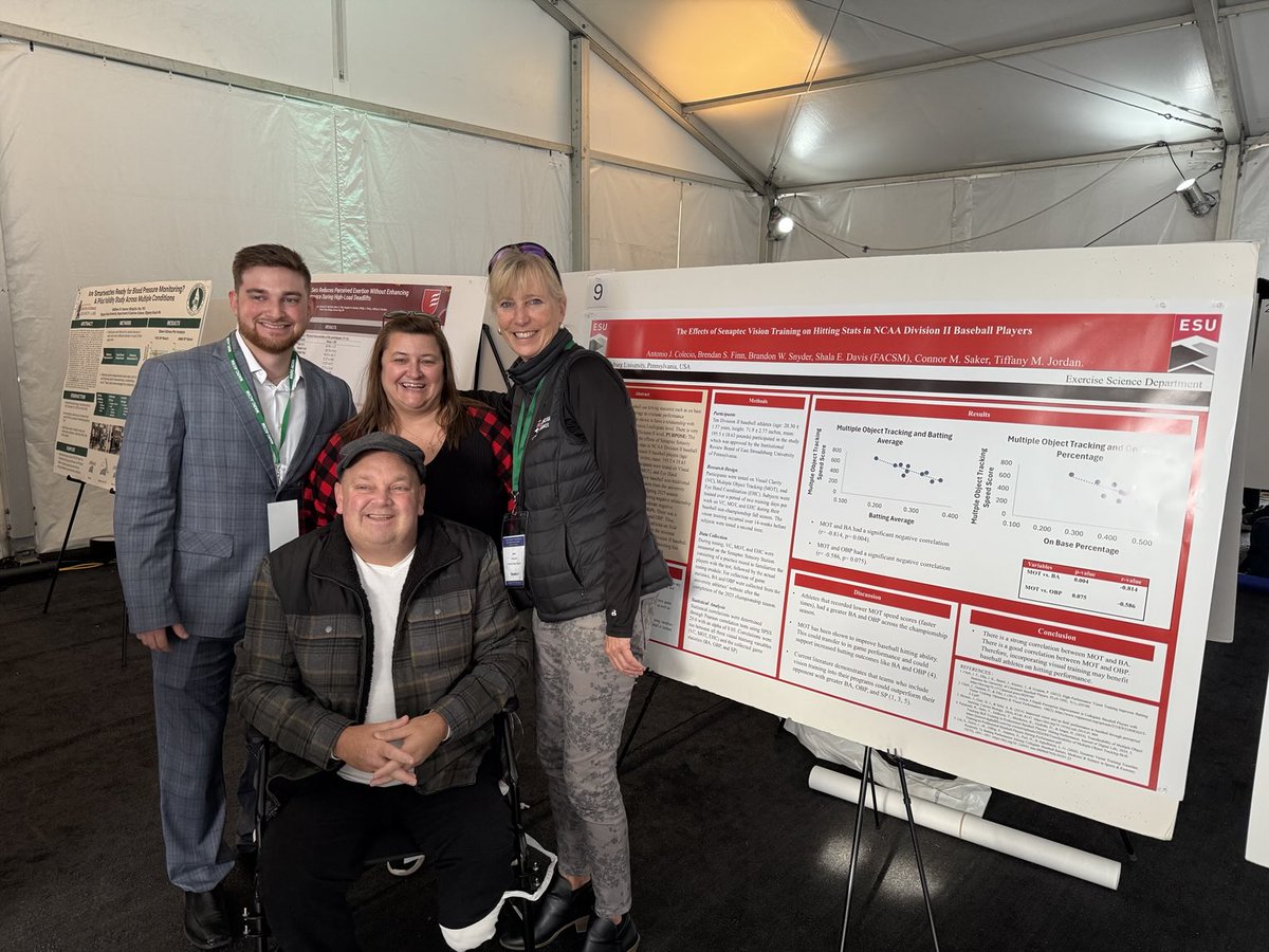 ESU_EXSC's tweet image. Proud parents of Antonio Colecio! Excited that current M.S EXSC student was able to share his research at MARC!