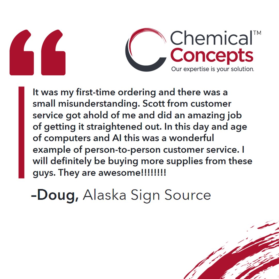 ChemConcepts's tweet image. We take pride in delivering exceptional, human-centered service. Showing that real, personal care still matters in today’s digital world. 

See the difference for yourself. Order today! chemical-concepts.com/shop/

#CustomerServiceExcellence #AdhesiveSolutions