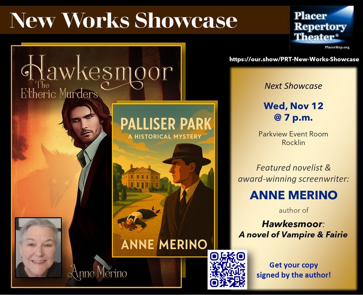 #WritingCommunity <a href="/csmsmaga/">CSMS Magazine</a> <a href="/PlacerRep/">Placer Repertory Theater</a> If anyone is within striking distance of Sacramento, please come and hang out! It would be such a thrill to see you! Placer Rep always puts on a great evening and it's an honour to be included in their season! <a href="/nprbooks/">NPR Books</a> <a href="/sacbee_news/">The Sacramento Bee</a>