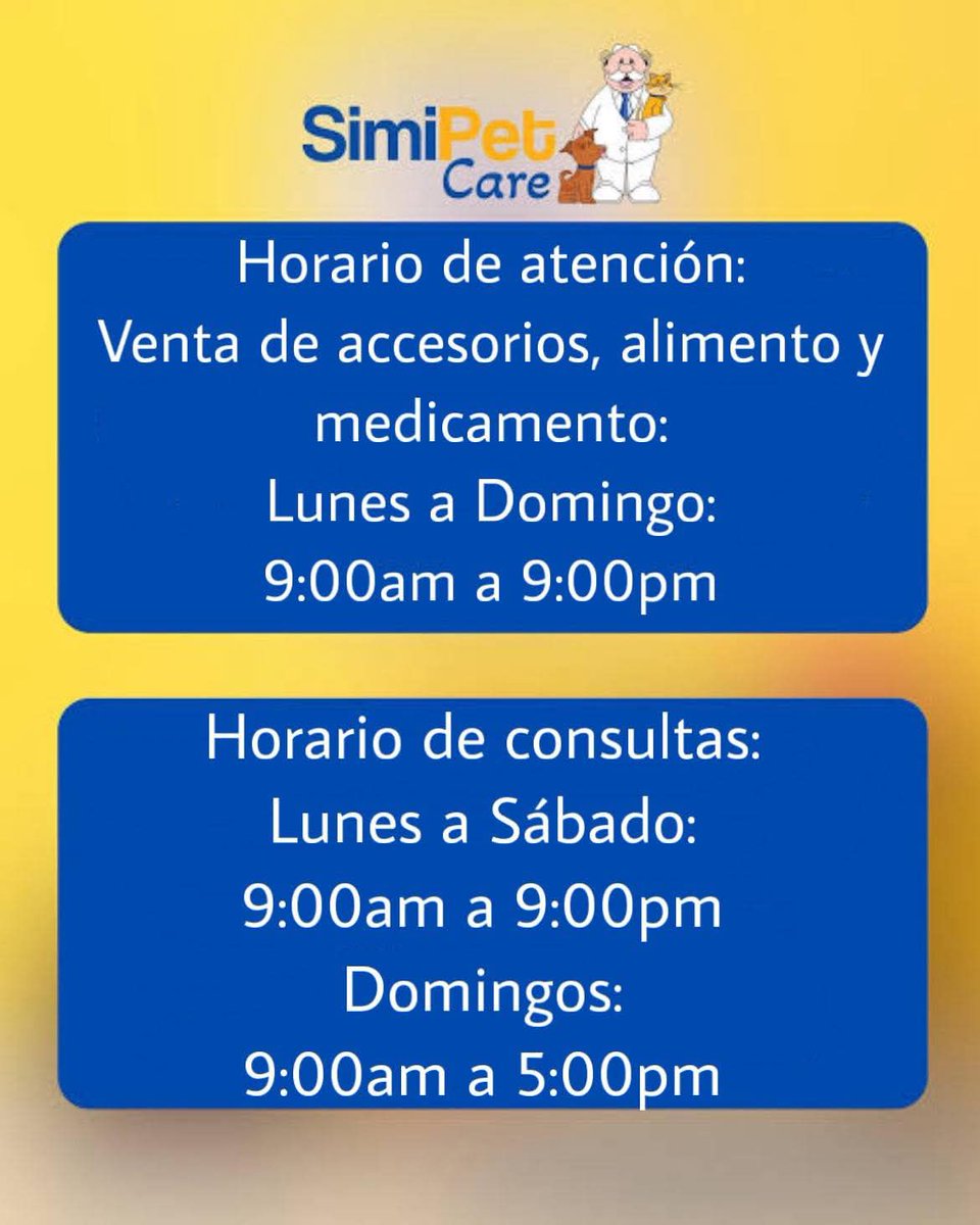 AhoraMex's tweet photo. ✨¡SIMIPET CUERNAVACA YA ESTÁ ABIERTO! 🐾

SimiPet Cuernavaca abre sus puertas para cuidar a tus mejores amigos. 💚Ofrecen consulta general, vacunación, desparasitación y más servicios veterinarios para el bienestar integral de tus mascotas.🐶🐱

🗓️Horarios 👇
#SimiPet #Morelos https://t.co/mIp32irbwW