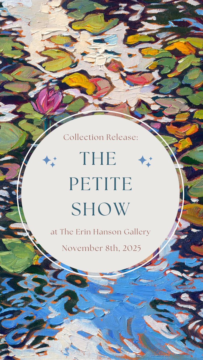 ErinHansonArt's tweet image. Don't miss tomorrow's collection release!

erinhanson.com/Event/petitesh…

#artshow #artexhibition #smallwork #oilpainting #art