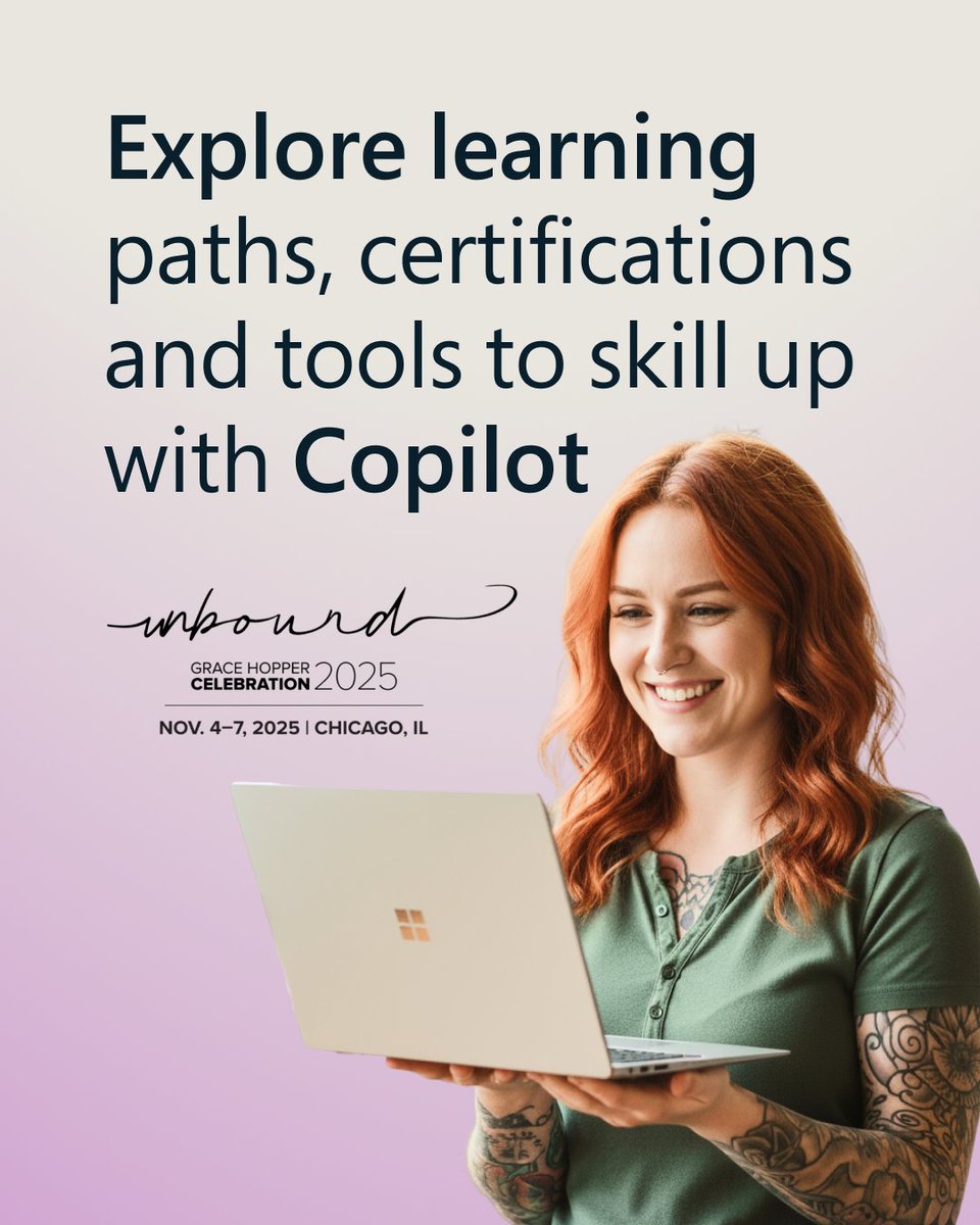 MicrosoftLearn's tweet image. Your AI journey starts today 🚀
Whether you’re writing, coding, or leading, Microsoft Copilot meets you where you work.