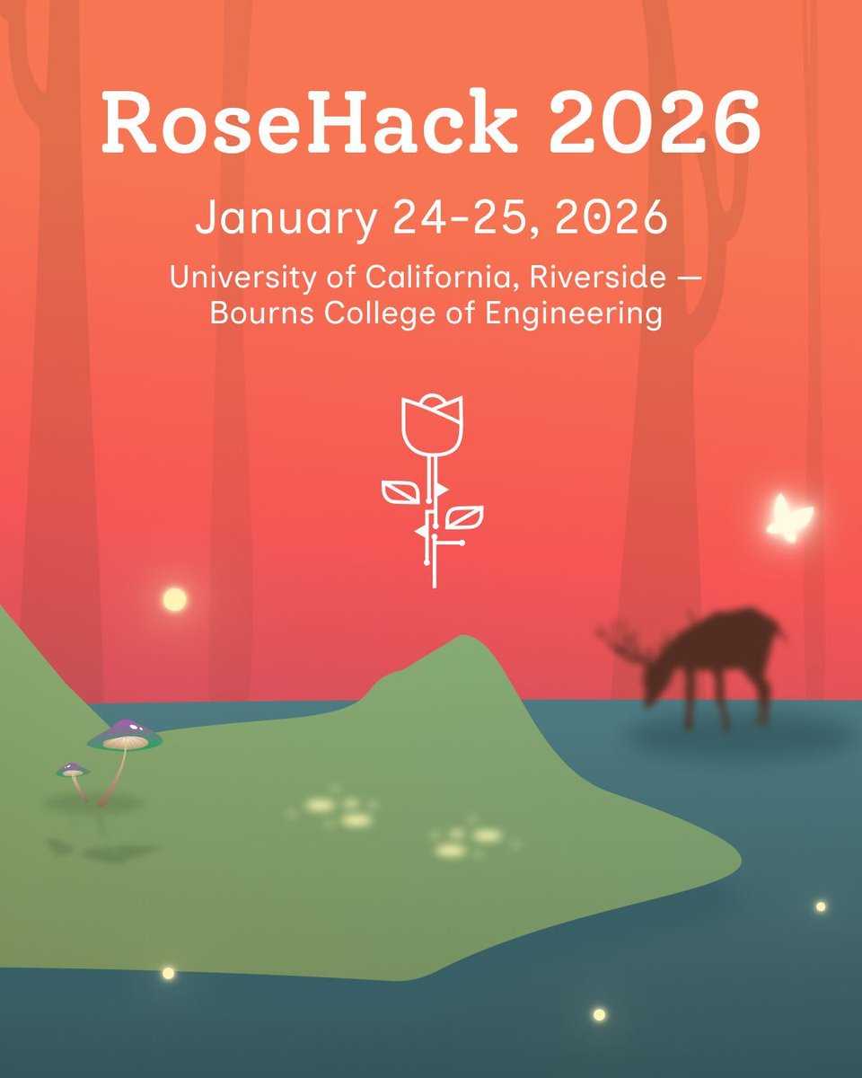 rosehackucr's tweet photo. Register today, through the link in our bio! RoseHack is happening from Jan. 24-25! 🌹 https://t.co/u5ZE4YnpKN