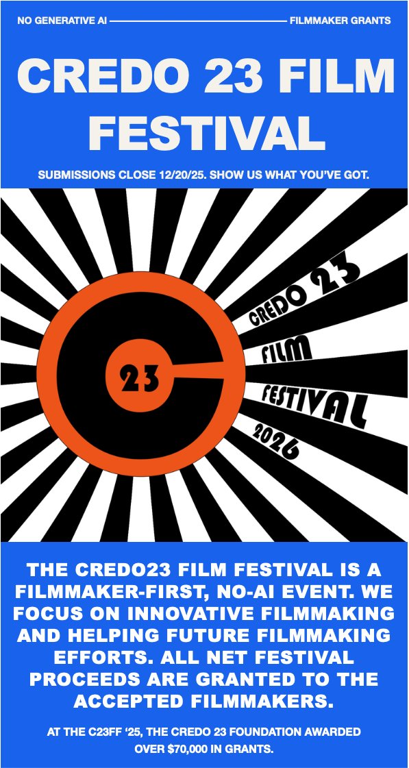 JustineBateman's tweet image. We are excited to announce that this year, in addition to showcasing new non-AI work, we are expanding to include  established filmmaker presentations, so they can pass their experience onto us. In this way, we preserve the art of filmmaking for the present and the future…