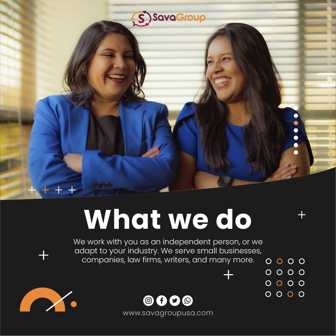 Based in Harrison, Sava Group, LLC provides professional translation and interpretation services as well as personalized tutoring in English, Spanish, and Portuguese.  
#SmallBusinessSaturday #HudsonCounty
savagroupusa.com