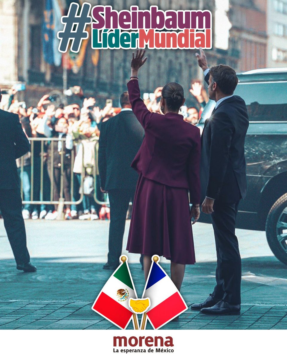 ¡La hermandad entre los pueblos es el lazo que nos une más allá de fronteras y culturas!

Como sostiene la presidenta Claudia Sheinbaum, “la relación bilateral fortalece el respeto mutuo, el diálogo y la hermandad entre nuestros pueblos”.

#SheinbaumLíderMundial