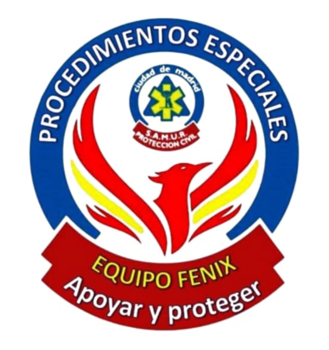 Las alas del Fénix siempre protegiendo al SAMUR. 
EQUIPO FENIX.