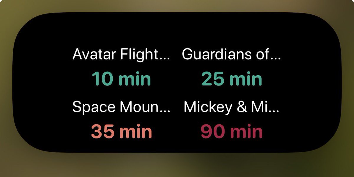 Thealusio's tweet image. Track Disney park wait times right from your Lock Screen with Magic Tips 🎢✨
Now with Live Activities on iPhone!

apps.apple.com/fr/app/magic-t…

#wdw #disney #disneyparks #WaltDisneyWorld #ios #liquidGlass