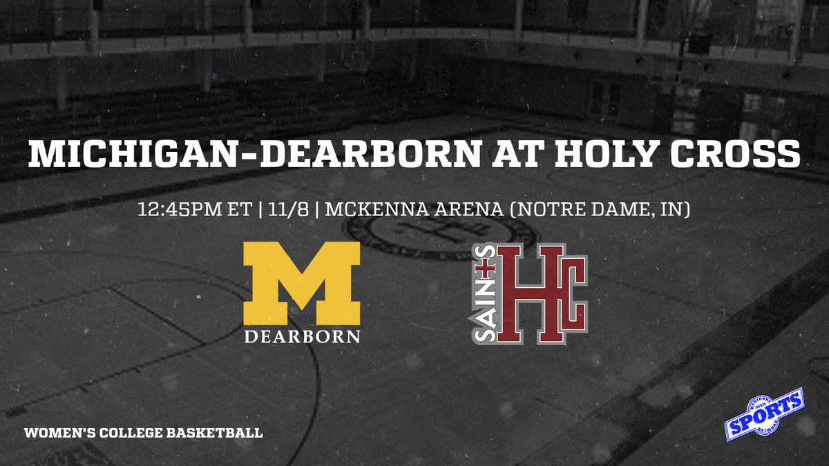 Women's college basketball tomorrow as the Holy Cross Saints host the Michigan-Dearborn Wolverines! Join Paul Condry and Ron Hecklinski at 12:45PM ET for pregame coverage from Saints Field! You can watch and listen on rrsn.com video and our Facebook page!