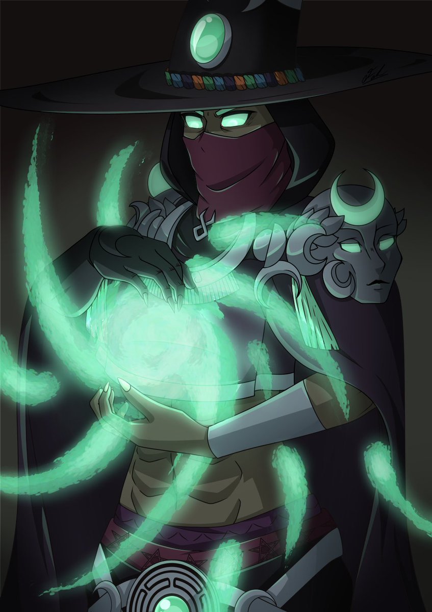 FahDraws's tweet photo. Hecate from Hades 2 for October's Monthly Illustration! 

Sorry it took so long. https://t.co/YqdeRRFOUf