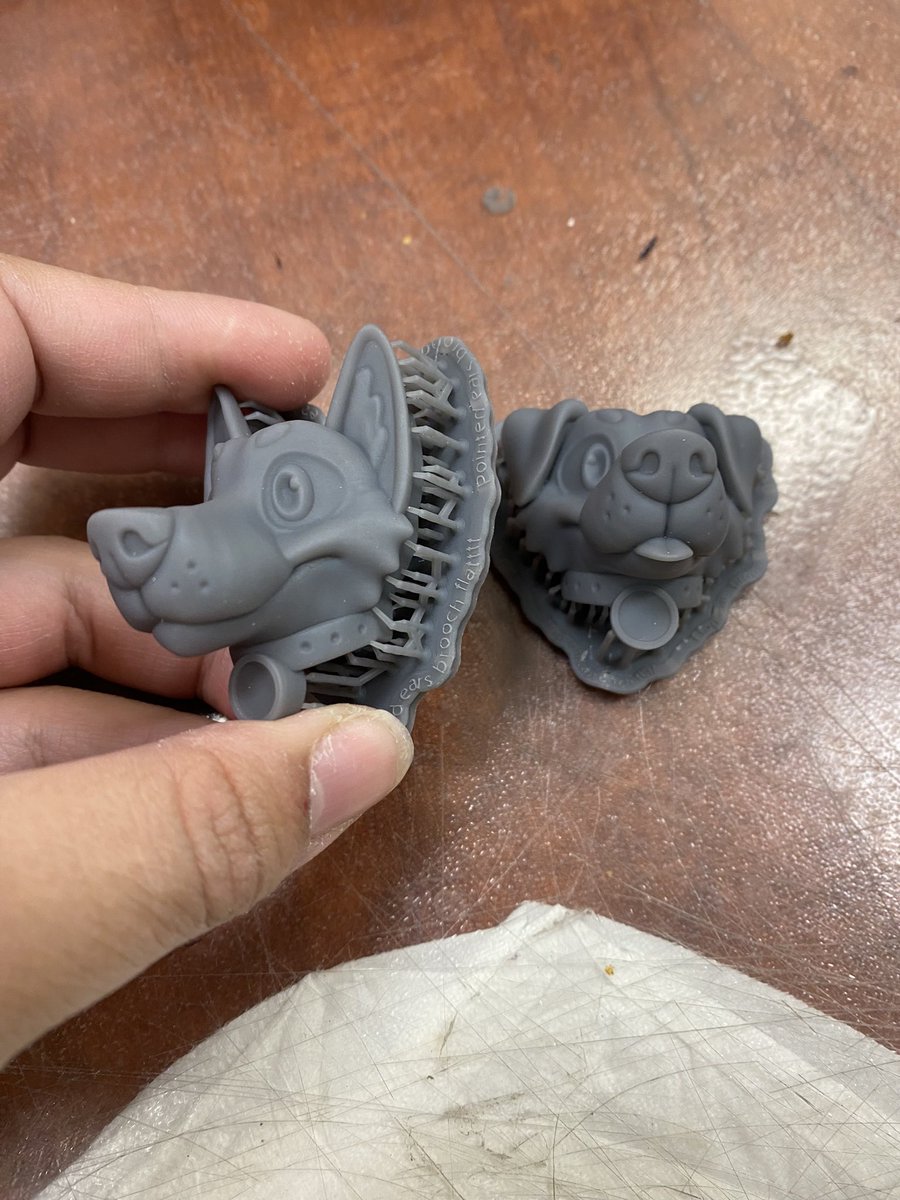 Forgot to post this here, but here some cute mini heads I printed for a special project I’m working on :3