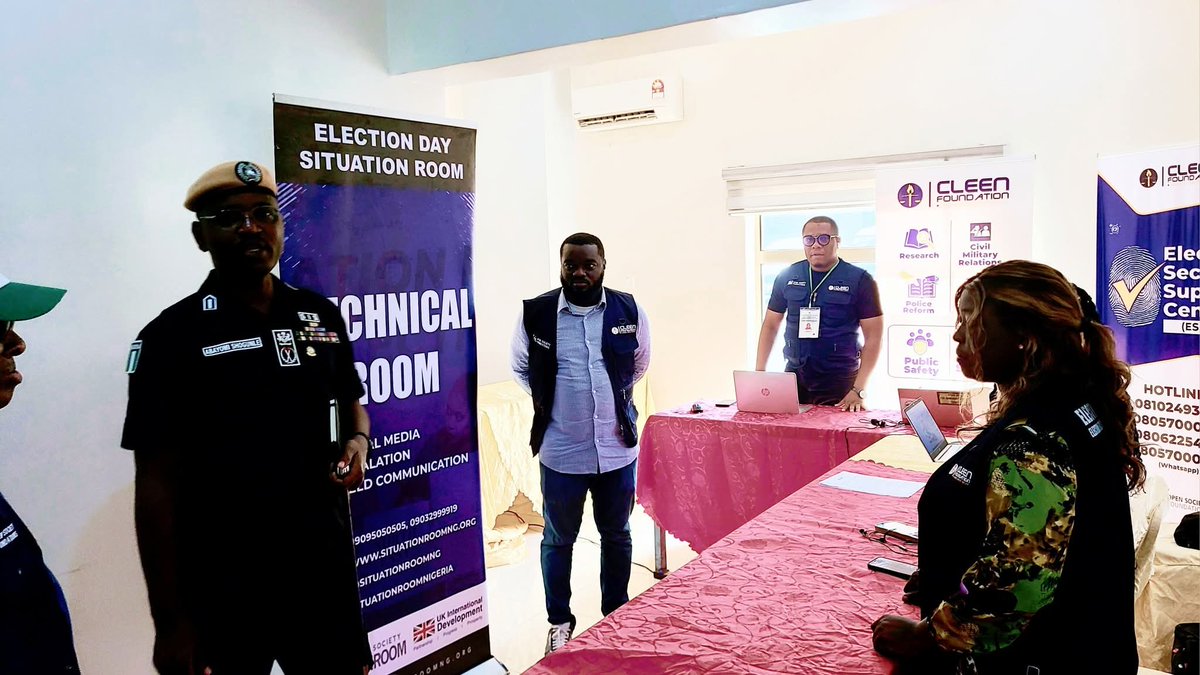 cleenfoundation's tweet photo. We had the privilege of hosting the Commissioner of Police in charge of the Anambra elections, CP Abayomi Shogunle, as we officially opened the CLEEN Security Support Centre in Awka.

During his visit, CP Shogunle briefed situation room partners, foreign observers, https://t.co/JvbLQje1UX