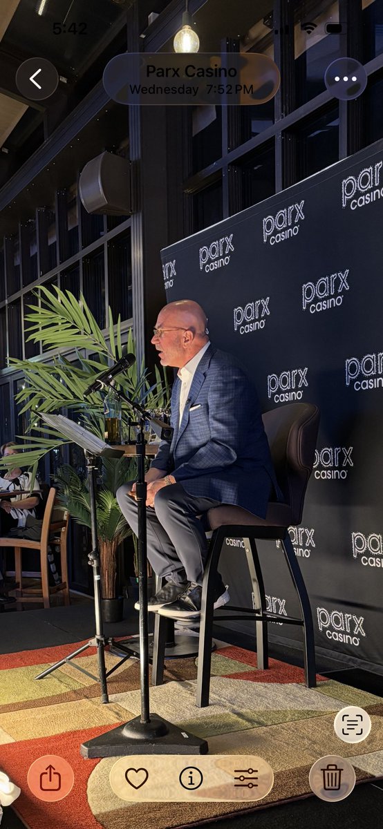 Had a great time hearing stories and learning more about <a href="/smerconish/">Michael Smerconish</a> at “More Stories, Dinner, and Cigars with Smerconish” at <a href="/parxcasino/">Parx Casino</a>. Michael greeted every person before his talk and hung around afterwards to light one up. A true class act!