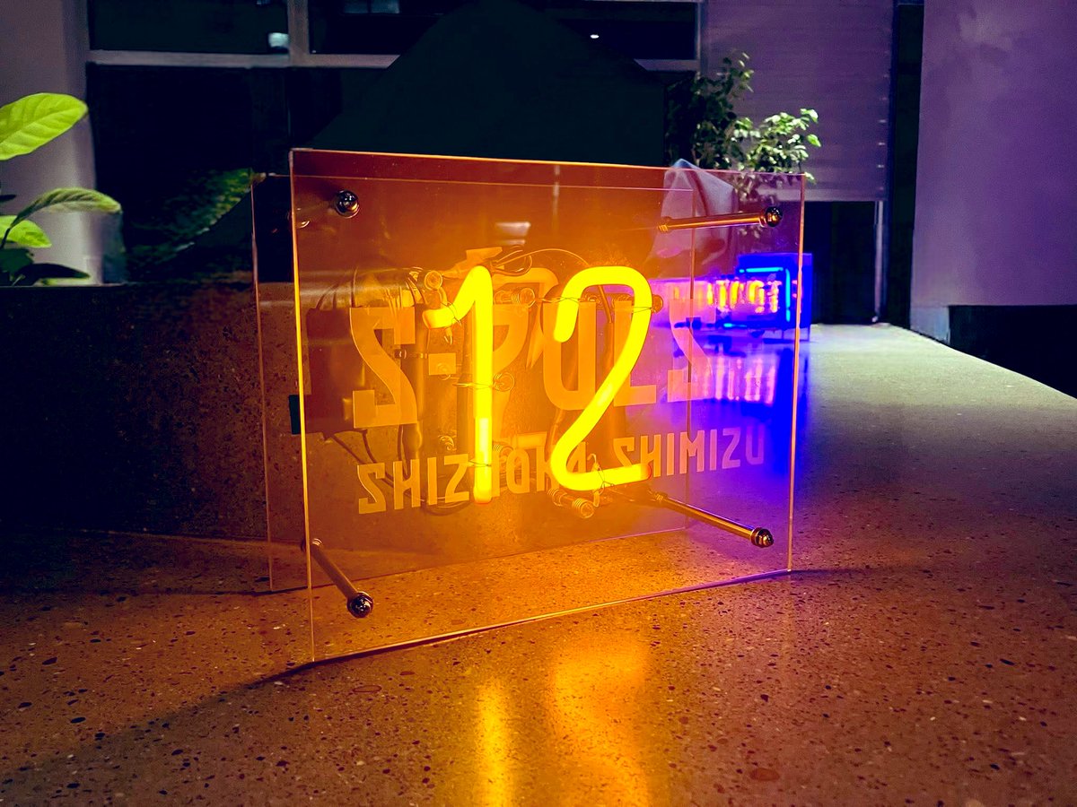 清水エスパルス ネオン看板 S-PULSE Emblem Neon Type-600（商品手渡し