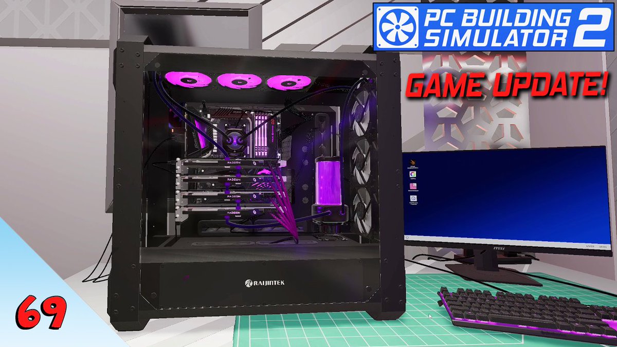 BigJake901's tweet photo. New @PCBuildingSim 2 episode is live! Four Graphics Cards in a PC? That's What the Customer Wants! Check it out here -> https://t.co/VaJOGYV3fi https://t.co/6bXU6ISs2n