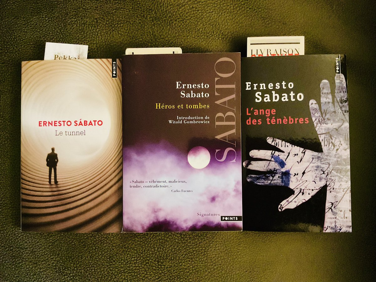 litteraire20's tweet image. #VendrediLecture Je commence la trilogie romanesque d’Ernesto Sabato.
J’ai déjà lu il y a plusieurs années « Héros et tombes », je l’avais adoré…