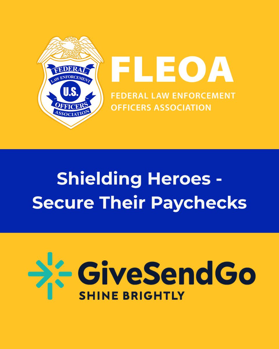 "When we stand together, no shutdown can silence the spirit of America. Our officers and agents never back down from a fight; now it’s our turn to fight for them. Your support could mean one less sleepless night for a family who has given everything in service to this nation."