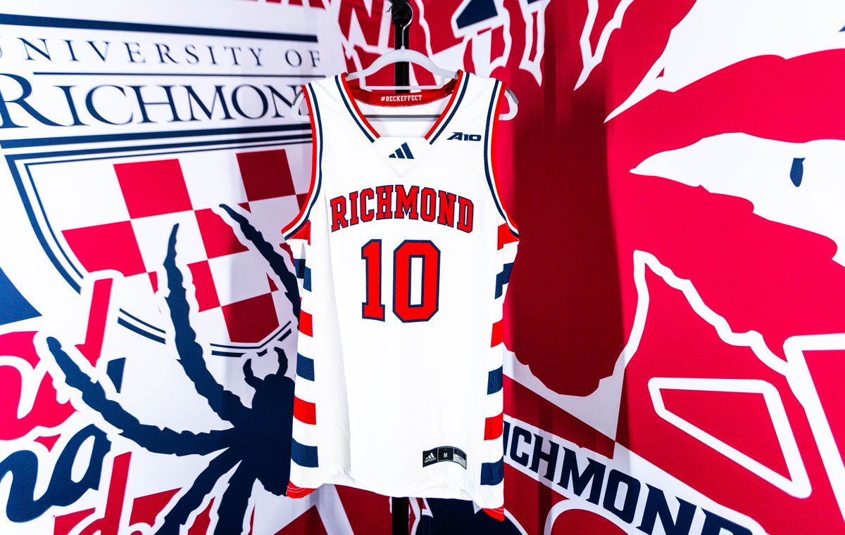 SpiderMBB's tweet photo. Going back to the '85 Beckwiths in white for Saturday's matchup with ECU 🕷️💧

#OneRichmond | #BeckEffect https://t.co/HDTi89p10G
