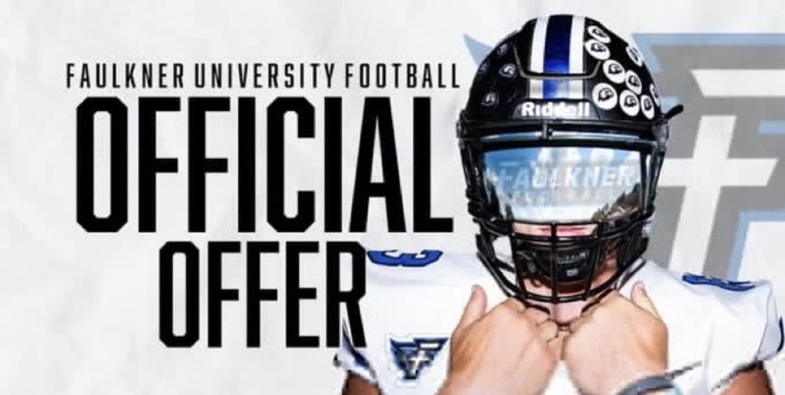darianmh0's tweet photo. After a great conversation with @Coach_Oz1646 I am beyond blessed to receive an offer from @FaulknerFTBL 

@CoachRials @ScottRials14 @Calera_FB @TDARecruiting @AL6AFootball https://t.co/WD5iZKX4pa