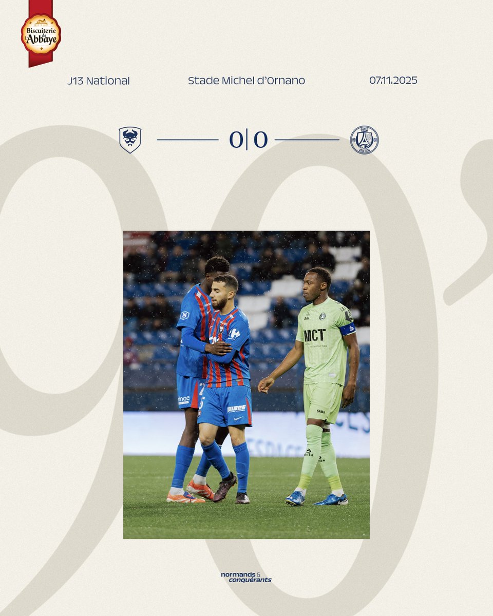 SMCaen's tweet image. ⏹ Terminé, troisième match nul consécutif pour le @SMCaen. 

#SMCaen #TeamSMC #SMCP13A