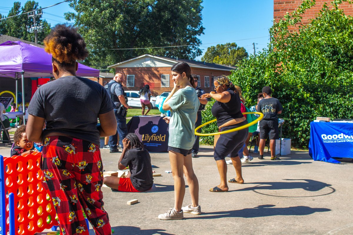 HousingOKC's tweet photo. Will Rogers Courts residents and local partners came together for a festive neighborhood day and to unveil the CNI Westwood Exchange Transformation Plan. 

Residents enjoyed music, games, free food, face painting, jump houses and connecting with their neighbors. 

This fun wouldn’t have been possible without our partners, including All 4 Food, @OKYouthExpo, the Pork Council, @okgoodwill, @LilyfieldOK, Representative Arturo Alonso-Sandoval, Senator Michael Brooks, and the Community Action Agency Head Start.  

📸: Samms Vision Photography
