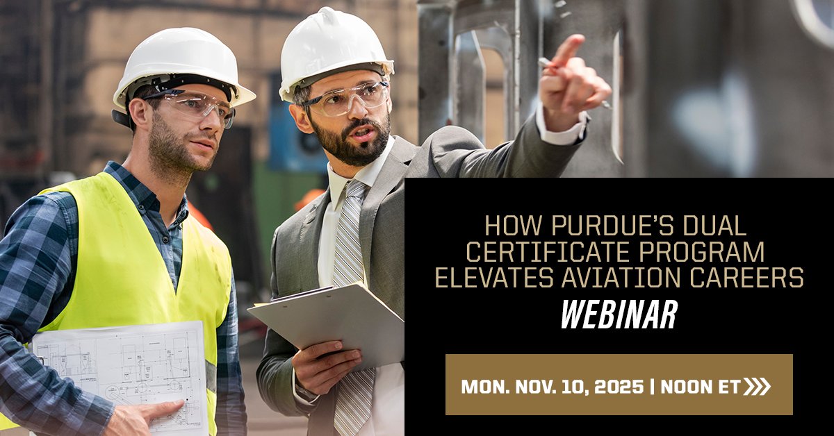 The next frontier of AI is physical. 🤖
Join Purdue experts on Nov. 10 at noon ET for a free webinar on Physical AI—what it is, how it works and why it matters.

🔗 Register: purdue.biz/3WFnFsi