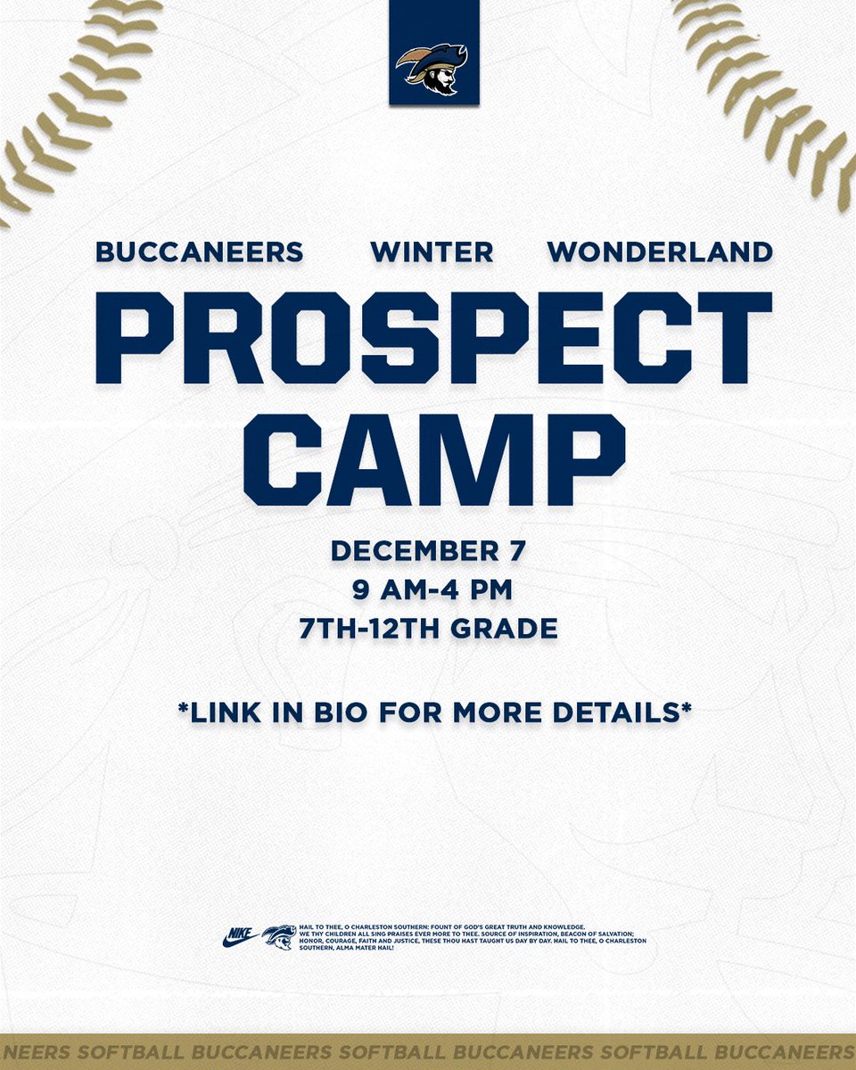 CSUBucsSoftball's tweet image. CAMP ALERT 🚨🚨

Join us December 7th for our Winter Wonderland Prospect Camp. Click the link in bio for more information!
