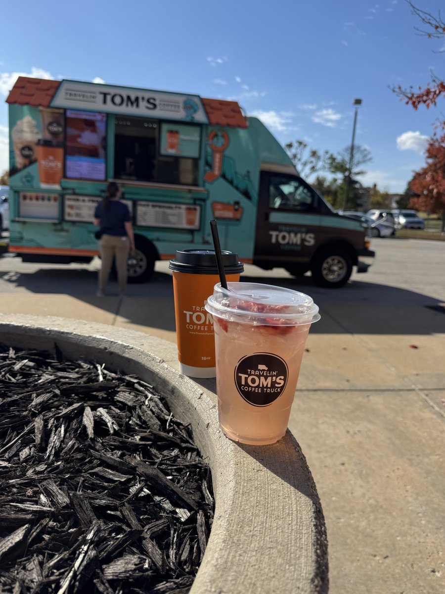 Thank you, <a href="/travelin_toms/">Travelin’ Tom’s Coffee Trucks</a>, for boosting staff morale at Blevins after a long week! Our staff most certainly appreciated the pick-me-up and extra dose of joy on this beautiful Friday!