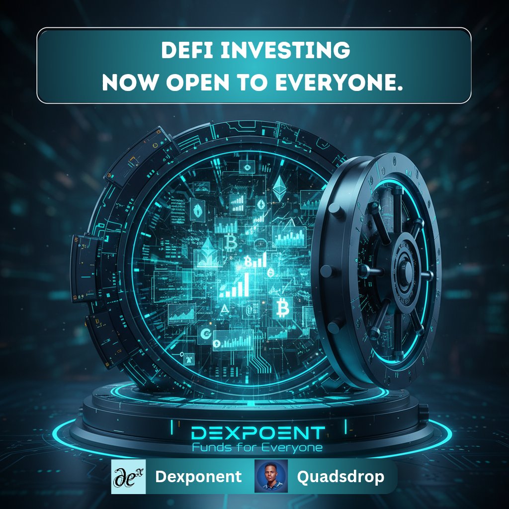 🔷 𝗧𝗵𝗲 𝗡𝗲𝘄 𝗘𝗿𝗮 𝗼𝗳 𝗖𝗼𝗹𝗹𝗲𝗰𝘁𝗶𝘃𝗲 𝗜𝗻𝘃𝗲𝘀𝘁𝗶𝗻𝗴

Decentralized finance has revolutionized how we invest.

Yet, professional-level fund management remains exclusive.

Dexponent breaks down that wall by enabling anyone to launch, manage, and earn from
