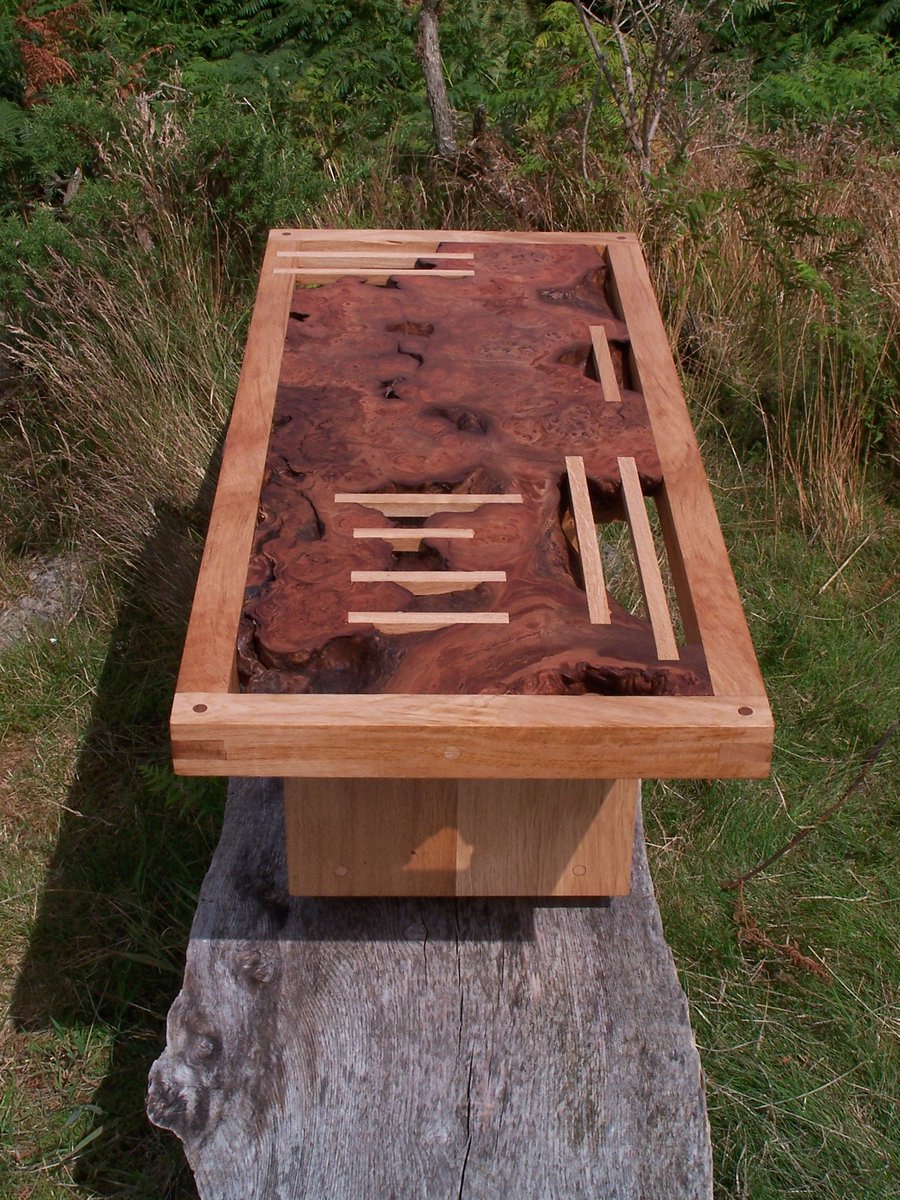 Another blast from the past. Muriau Table in Oak and burr Elm. Circa 2003.