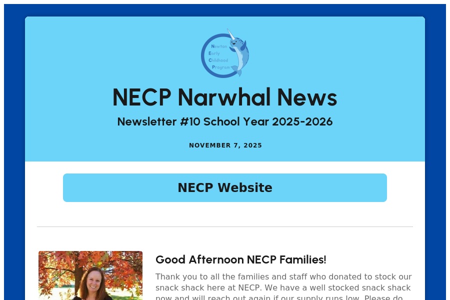 NECP_NPS's tweet photo. NECP Newsletter #10, November 7, 2025 https://t.co/ZBNjmVuWWw via @ParentSquare https://t.co/KlG7we93Hu