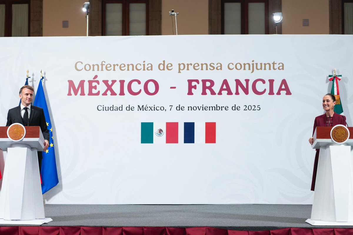 México y Francia abren una etapa renovada de cooperación y entendimiento mutuo. En la conferencia de prensa de ambos países, la presidenta <a href="/Claudiashein/">Claudia Sheinbaum Pardo</a> y el presidente <a href="/EmmanuelMacron/">Emmanuel Macron</a> destacaron nuevas sinergias científicas, culturales y diplomáticas, con visión de largo