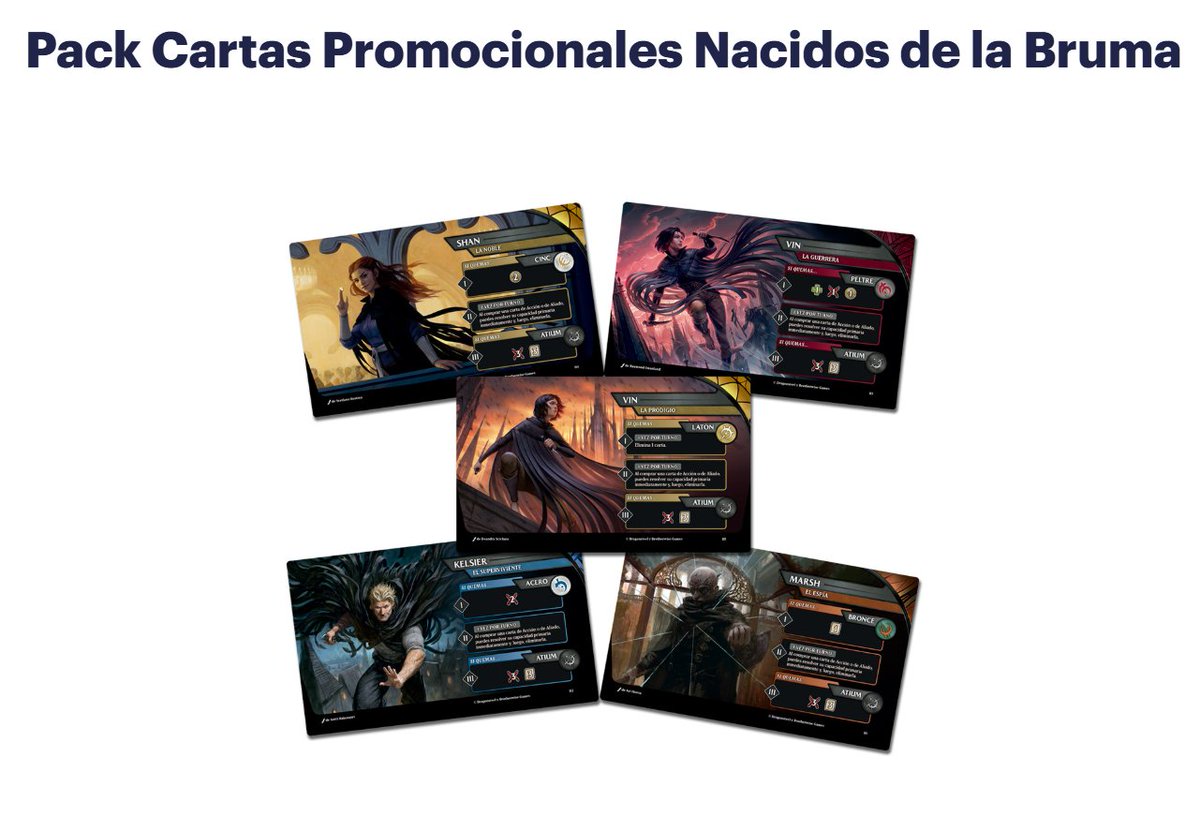jose_public's tweet photo. @Cosmere16Pod @DevirIberia Vaya, puede haber confusión de qué son si en la página web no lo especifican, viendo esto no quedaba muy claro si todas son Foil realmente. https://t.co/V6BEVShUsK