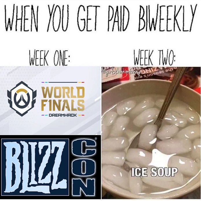 ExtinctionNA's tweet image. Overwatch Esports &amp;gt; Food 🥶