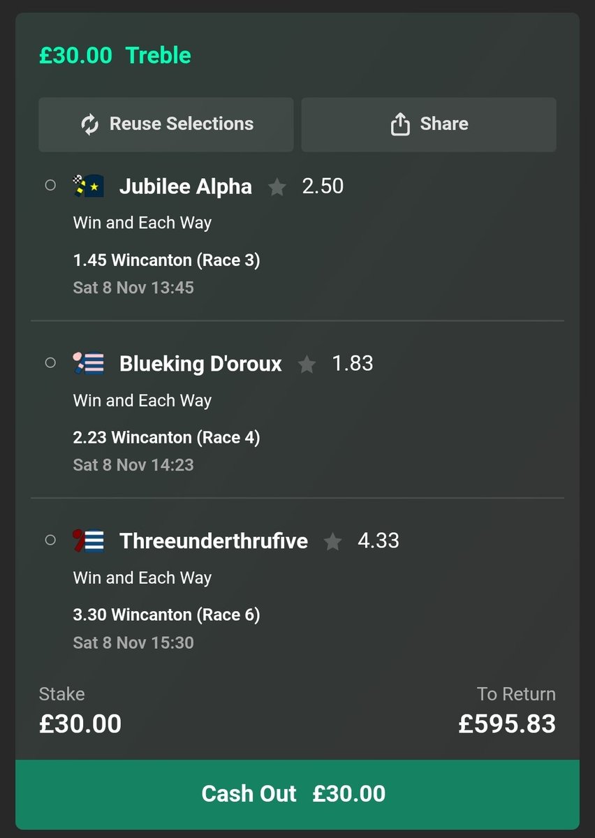 18/1 &amp; 9/2 WINNERS TODAY! 🚨

To celebrate, if this wins I'll send:

🔁 £50 to five people who RTs
❤️ £50 to five people who LIKEs

Bonus points for commenting your Saturday NAP 👇