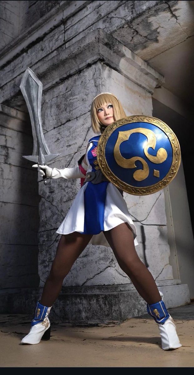 Jerm6760_'s tweet image. Day 159 of Soul Calibur artwork until a SC fighter gets into the next Smash Bros
@BandaiNamcoUS @NintendoAmerica @Sora_Sakurai
@soulcalibur @SuperSmashBrosU
#SoulCalibur #SmashBros

Cosplay by: @tunekitinnkuru7 

SC Cosplay is goated!