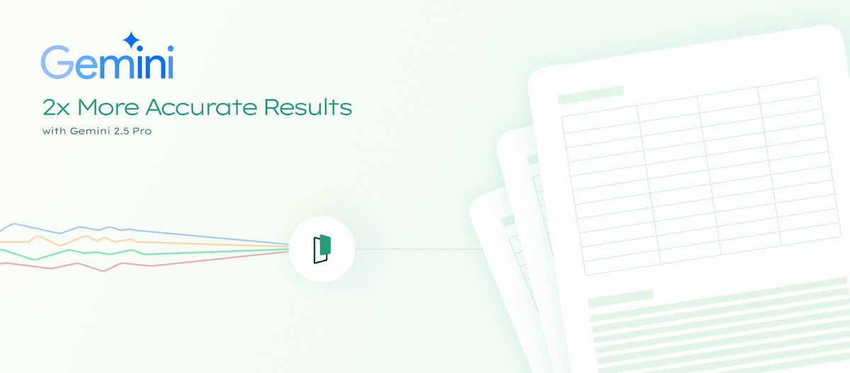 Gemini 2.5 Pro’s multimodal reasoning is delivering 2x more accuracy for complex financial document intelligence 📈 <a href="/pascalailabs/">Pascal AI</a> used it to build their knowledge graph, accurately parsing complex charts and tables where other models hallucinated.