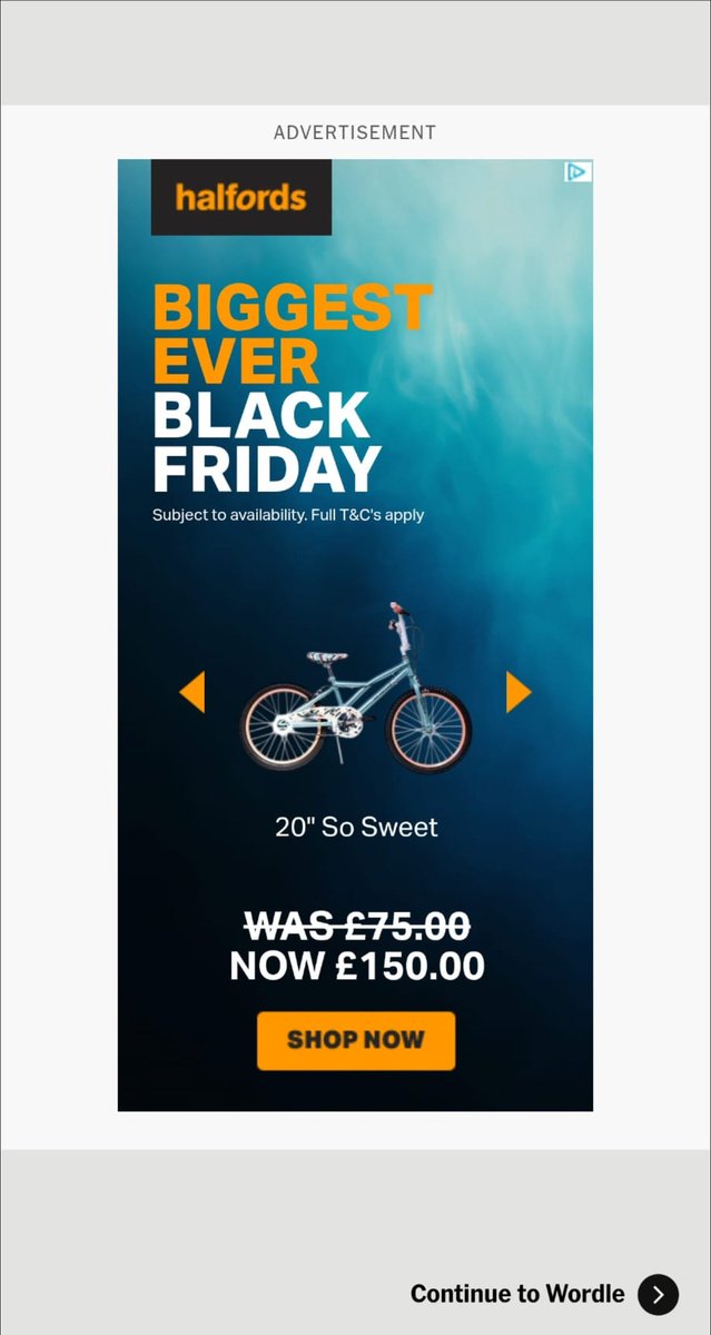 Webbyscfc's tweet image. You&apos;re doing it wrong @Halfords_uk #BlackFriday