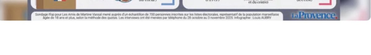 biondoanthony1's tweet photo. @GenerationMRS @MartineVassal @marseillejtm26 @RomainSimmarano @SandraBlanchard @Sylvainsouvestr @MarionBareille @SylvainDiGio @MarinePustorino @BFMMarseille @laprovence « Sondage pour les amis de Martine Vassal ». Où est la crédibilité ? https://t.co/P8CSEtmzHp