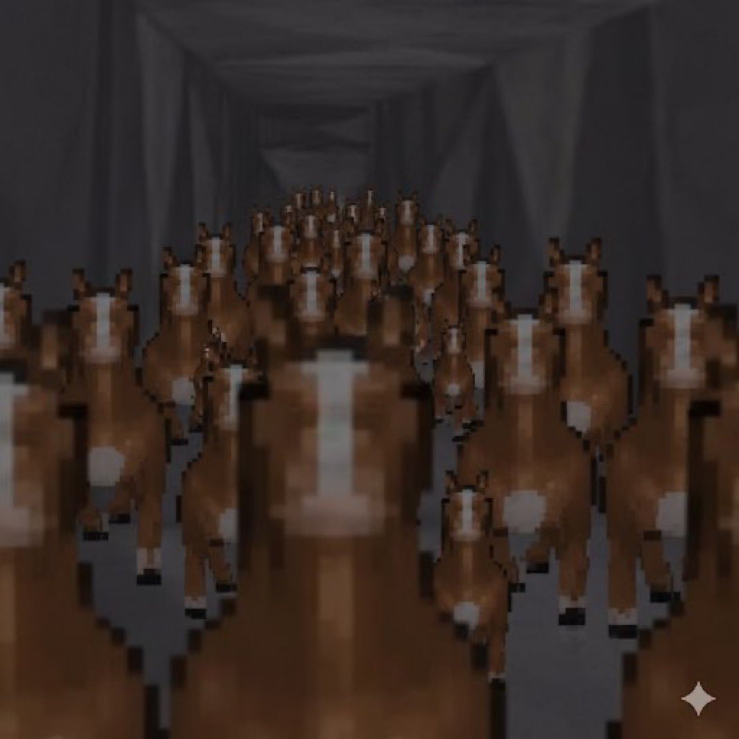 You thought the horse wasn’t in the vent 😹🫵  Jokes on you! There’s even more horses now.