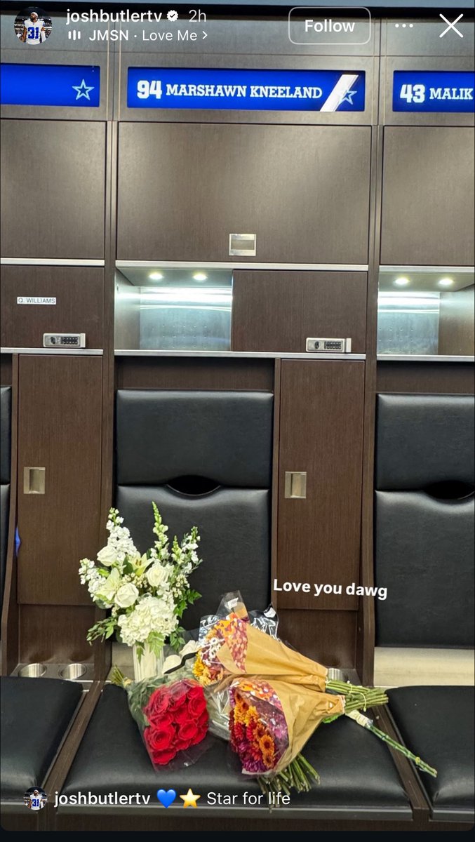 A recent Instagram post from Cowboys CB Josh Butler