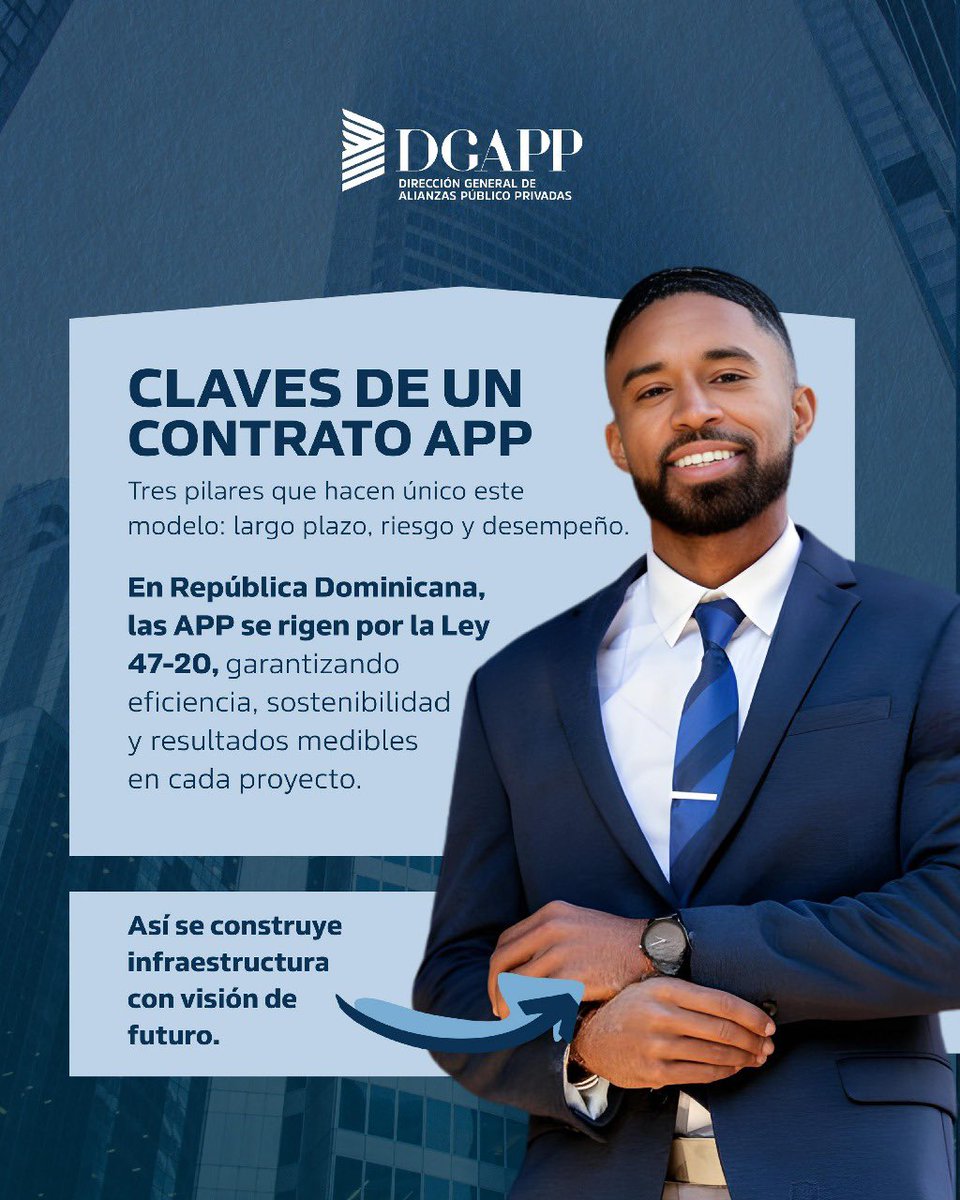 DGAPPRD's tweet image. Las Alianzas Público-Privadas (APP) permiten que el sector público y el privado trabajen juntos para ofrecer mejores servicios a la ciudadanía.