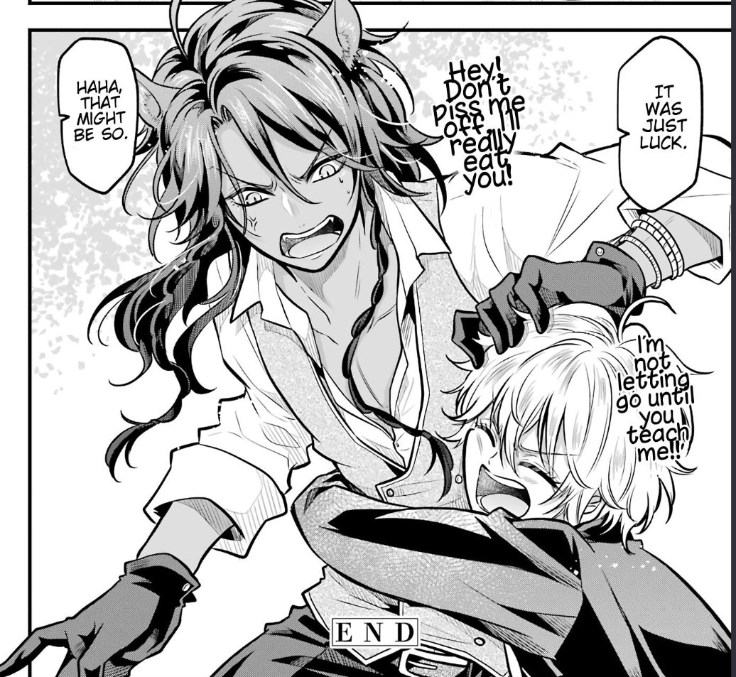 I'm reading the twst anthology and these 2 are actually kinda cute together 🤔