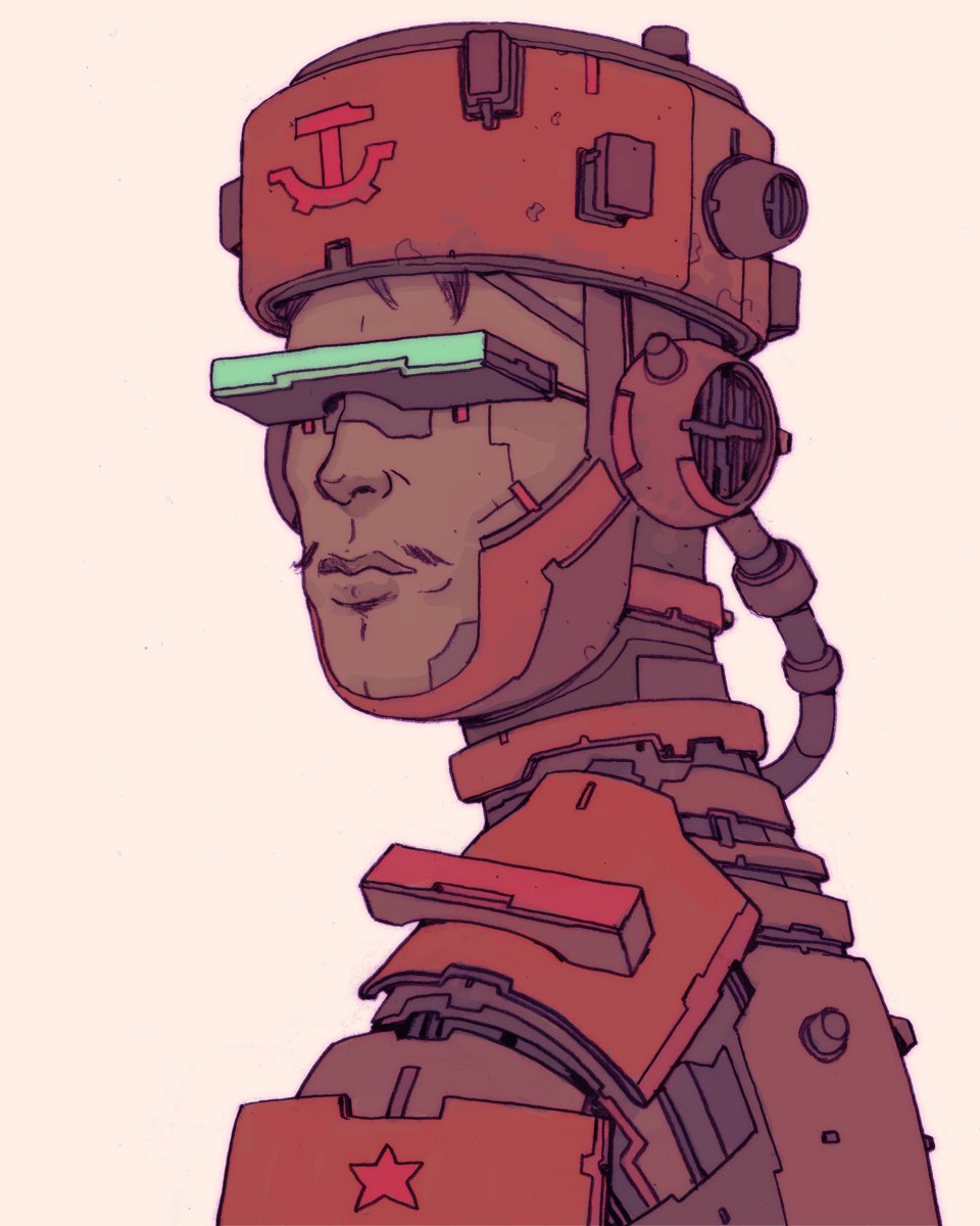 Repost of the last 4 ID portraits I did (not real people or commissions just exploration/design) I don't think I posted them together - filler post not gonna lie xD