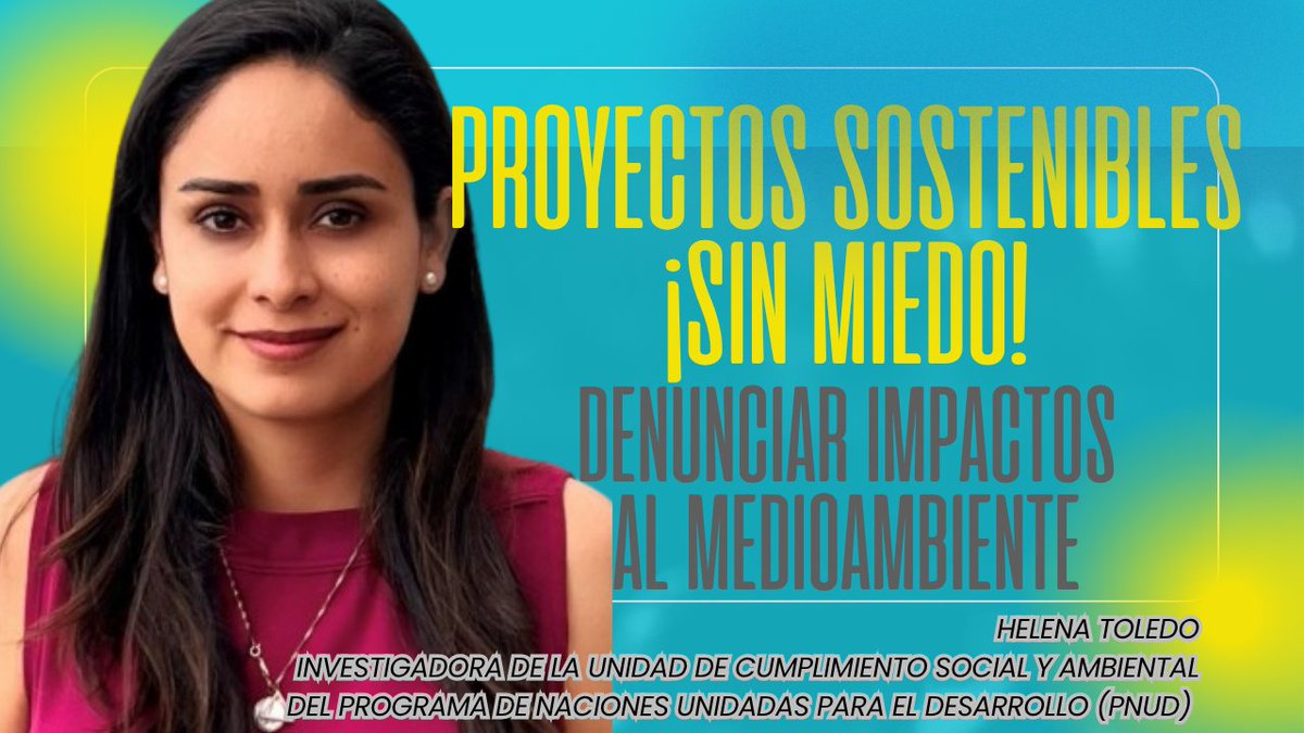 #Agenda2030 "Hay que denunciar proyectos que impactan el medioambiente", entrevista con Helena Toledo, unidad de cumplimiento social y ambiental del <a href="/PNUDLAC/">PNUD América Latina y el Caribe</a>  #LaEntrevista #ReporteVerde #COP30

"Sabías que hay ombudsmans ambientales que pueden intervenir ante denuncias de