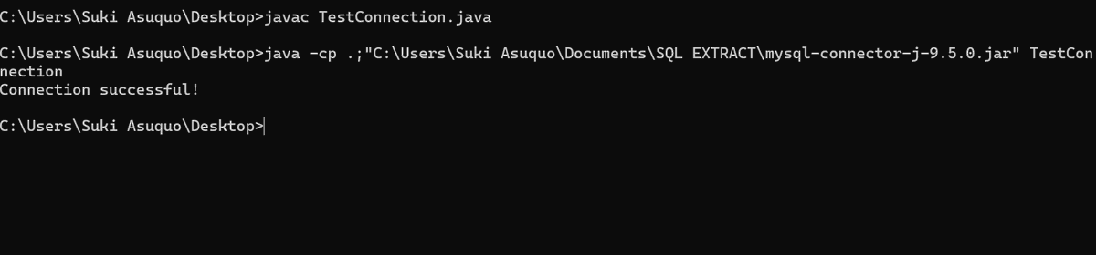 darrenasuquo's tweet image. Just connected my first Java program to MySQL using JDBC 🔥  

Step by step, building the foundation to become a full Java dev at 20.  

#Java #MySQL #JDBC #100DaysOfCode #CodingJourney