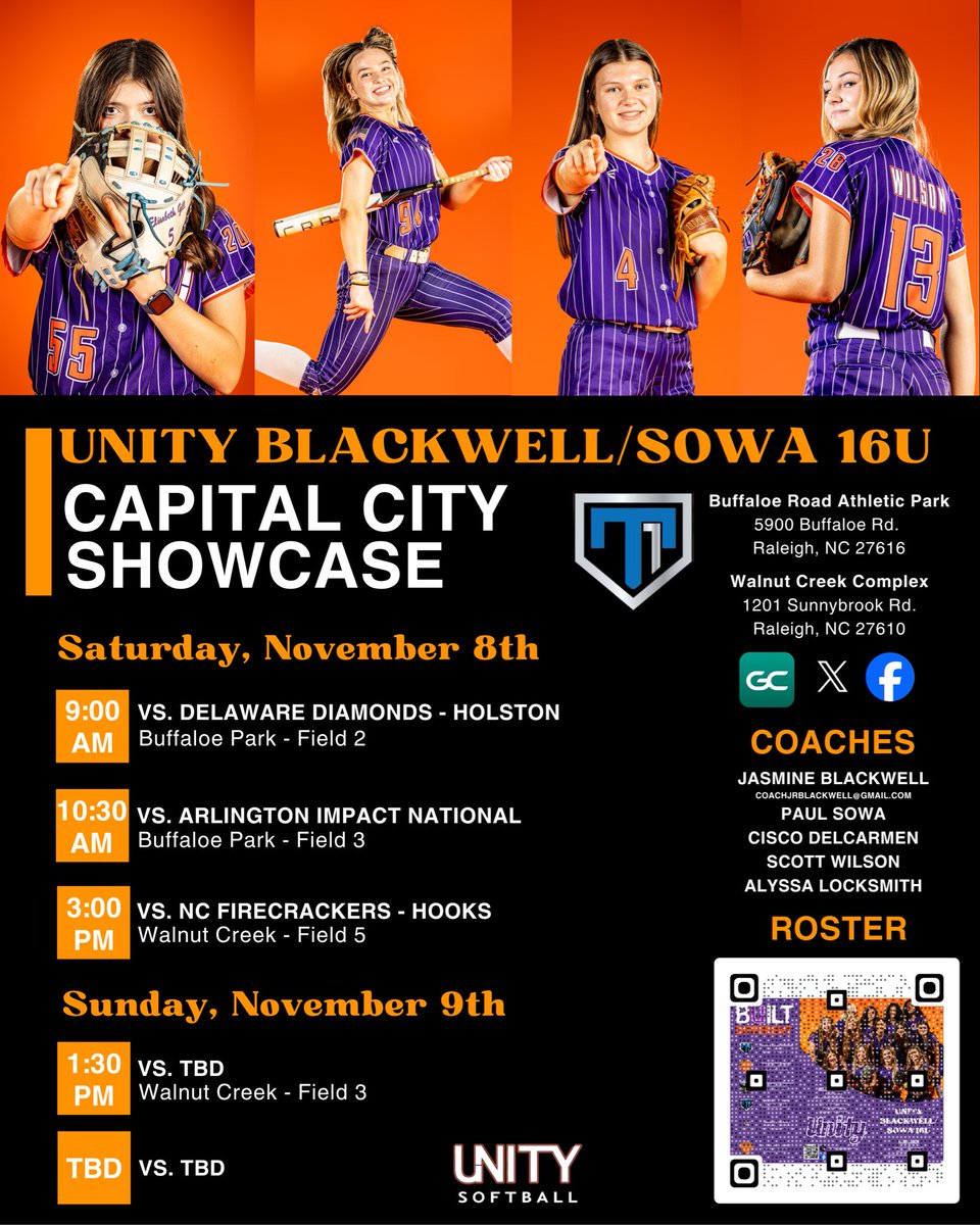 UnityBlackwell's tweet image. It’s time to suit up and get the job done!! See you in Raleigh! 🧡💜 #UnityStrong