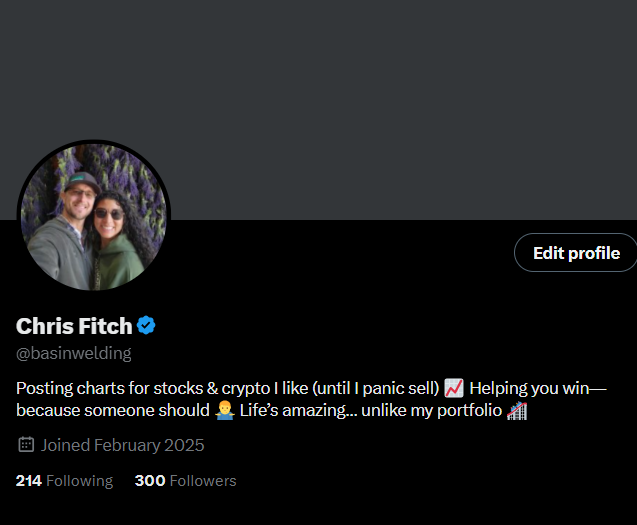basinwelding's tweet photo. 🥳 Hit 300 followers!

Appreciate every one of you riding along.
Hope you’re finding the value I’m working hard to bring 💯📊
Let’s keep learning, charting, and winning together.
🫡 Cheers,
— @basinwelding
#CryptoCharts #StockCharts #TradersOfX #300Strong https://t.co/P8IdGKK2nU