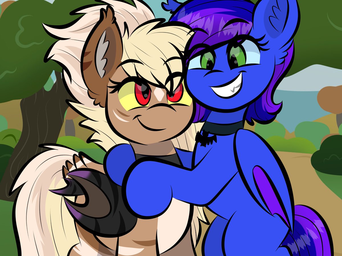 They both look so cute! 

Beautiful piece of art created by <a href="/DoodlesDoodles8/">Doodles New Doodles!</a> 

Thank you so much uwu💛
